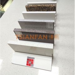 木質白色烤漆-崗石展架-石英石陳列架