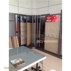 陶瓷翻頁展示架-旋轉式瓷磚展具-出口品質