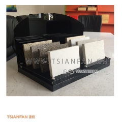 微晶石架子-石英石建材樣品展覽貨架-定制