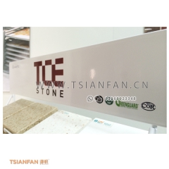 不銹鋼材質-大理石展架-拋光石展示架-工廠