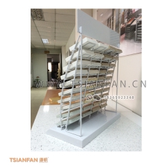不銹鋼材質-大理石展架-拋光石展示架-工廠