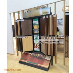 木地板翻頁架子-塑膠地板翻頁展示架-量大優惠